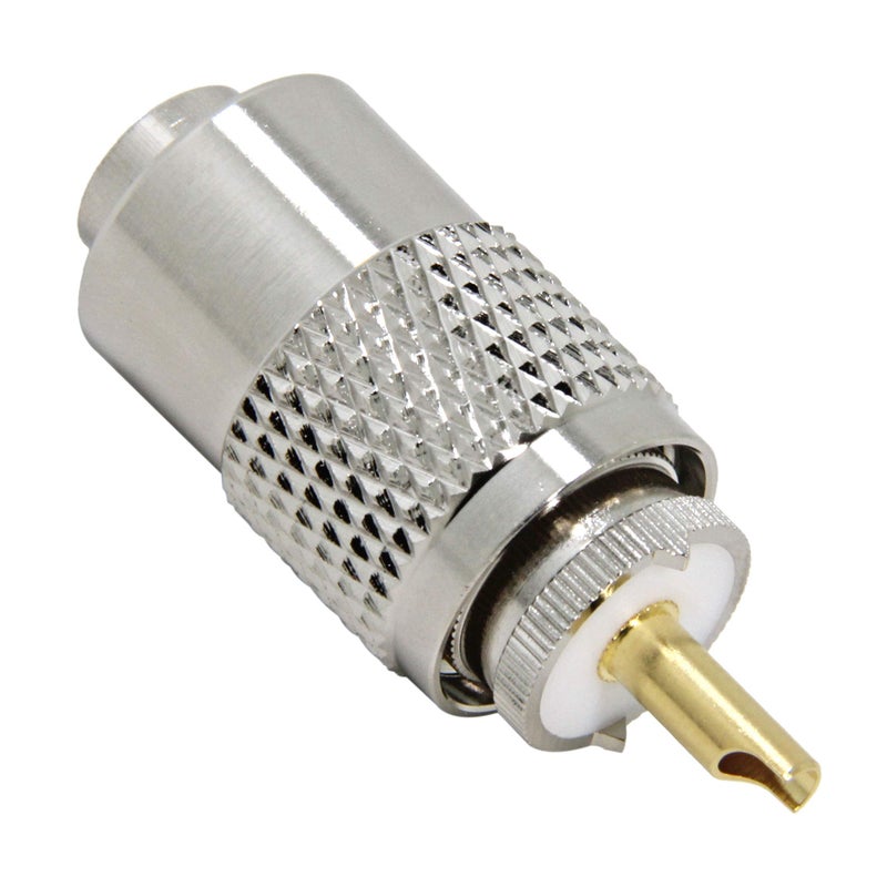 RFAdapter PL 259 Connectors, 5 Pack PL-259 UHF Male Solder Connector Plug with Reducer, Teflon Material 50ohm for RG59, RG8, RG8x, LMR-400, RG-213 Coaxial Cable Compatiable with Ham Radio Antenna - Image 3